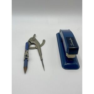 Vintage Swingline Stapler And Compass